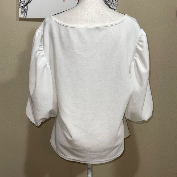 shein square neck button front top - Picture 3 of 9